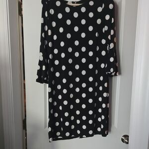 Tommy Hilfiger Polka Dot Black and White Dress Size 12